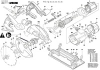 Bosch 3 601 F23 060 GKS 190 Circular hand saw 110 V / GB Spare Parts GKS190